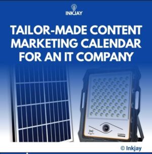 Tailor Made Content Marketing Calendar for an IT Company