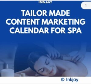 Tailor Made Content Marketing Calendar for SPA