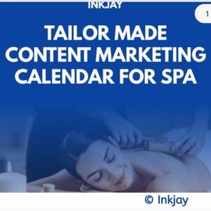 Tailor Made Content Marketing Calendar for SPA