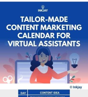 Tailor Made Content Marketing Calendar for Virtual Assistants