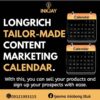 Tailor Made Content Marketing Calendar for Longrich