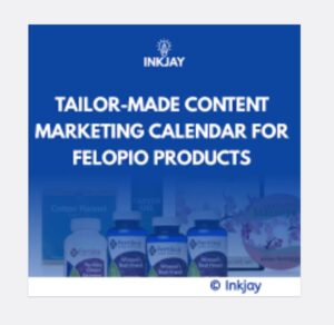 Tailor Made Content Marketing Calendar for Felopio Products