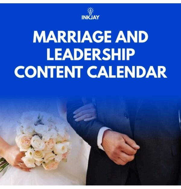 Marriage And Leadership Content Calendar