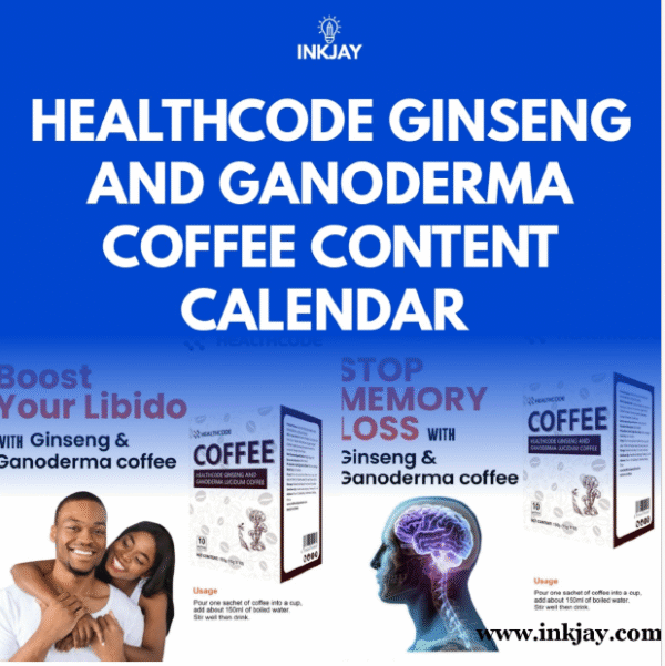 Healthcode Ginseng and Ganoderma Coffee Content Calendar
